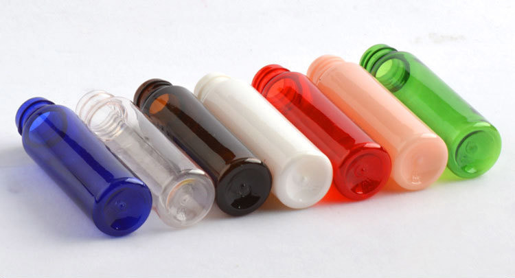 Transparent Body Pet Plastic Cosmetic Bottles 20ml 50ml 80ml 100ml With Pump