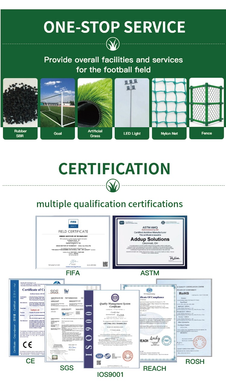 Synthetic Artificial Football Pitches Stable Hybrid Grass System