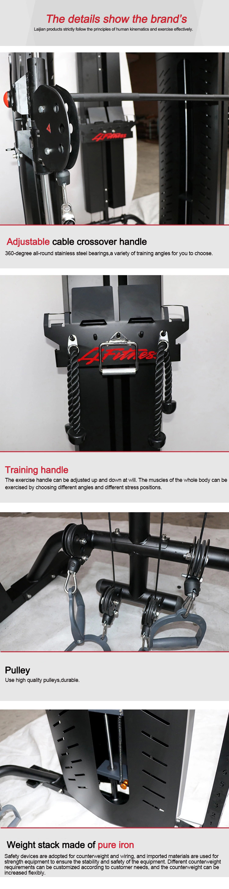 Training Multi Purpose Squat Rack , Commercial Multi Station Gym Equipment