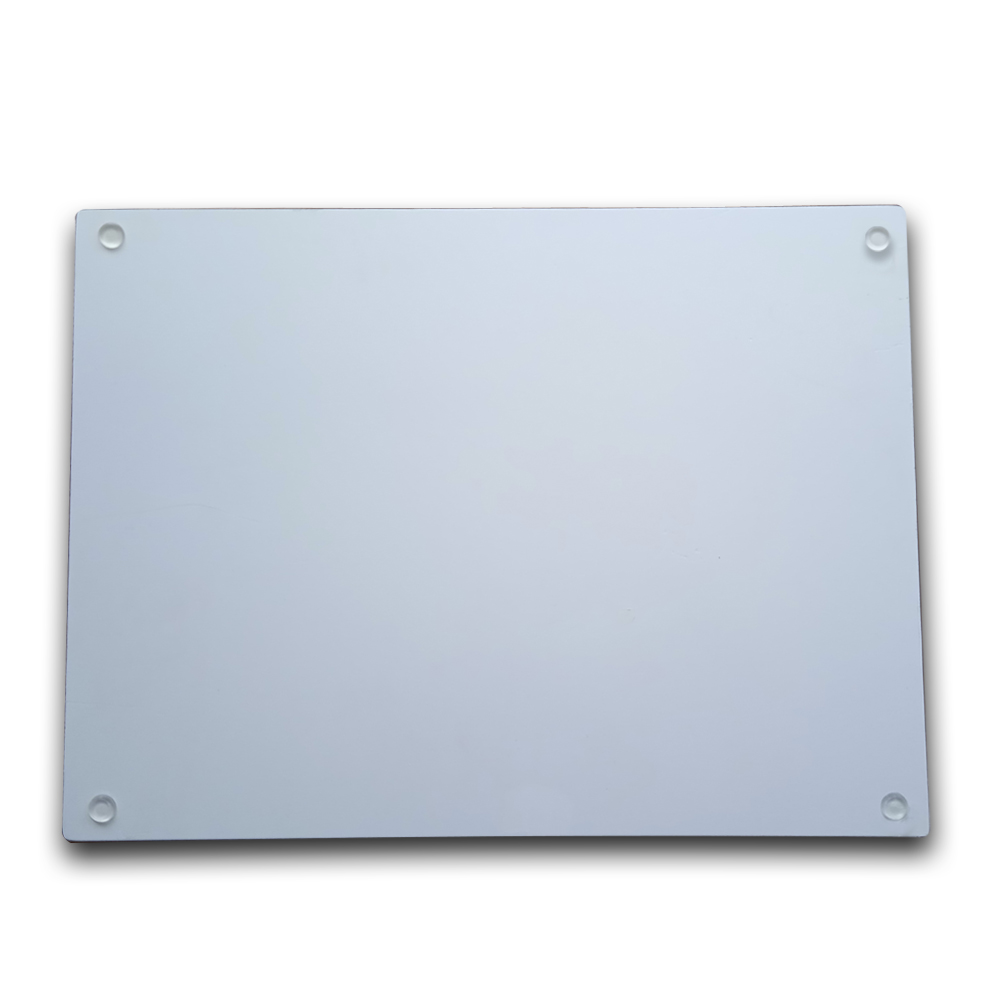 Sustainable White Chopping Block Kitchen Round Tempered Glass Cutting Board With Handle