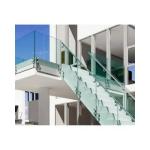 Outdoor Patio Glass Balustrade Customized Glass Balcony Railings