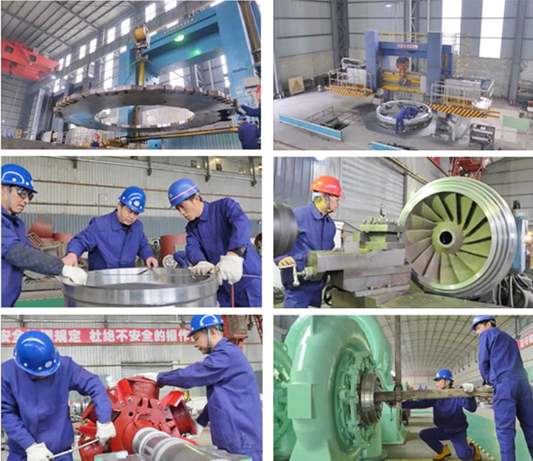 Hydraulic Francis Water Turbine Generator Variable Pressure High Efficiency