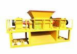 Silent Plastic Film Shredder Machine , Twin Shaft Plastic Scrap Shredder