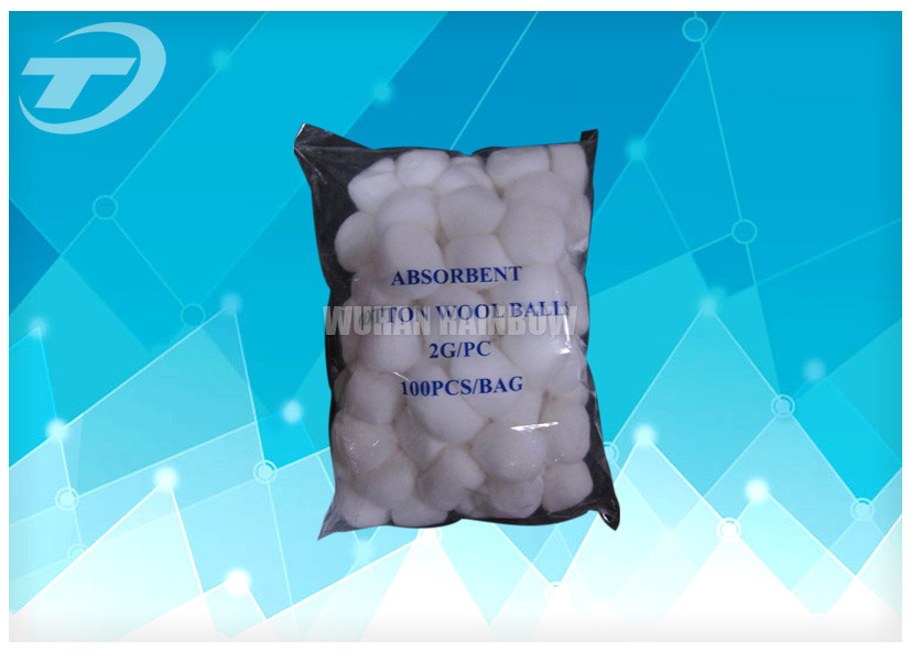 100% Pure Sterile Cotton Wool Balls For Medical Use 0.5g Color & White