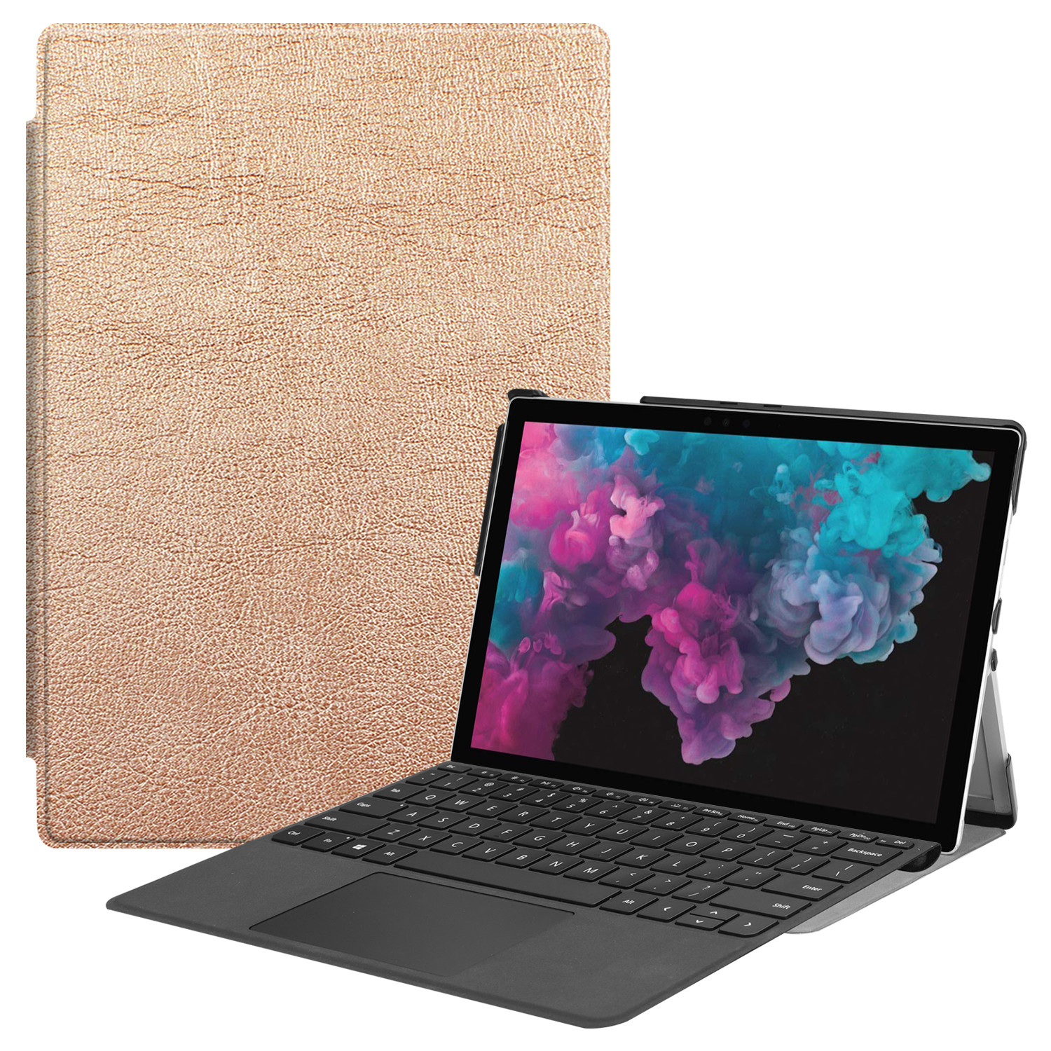 Microsoft Surface Pro 6 Case, Smart Slim Shell Stand Cover for Surface Pro 6 /5(Pro 2017)/Pro 4 Tablet