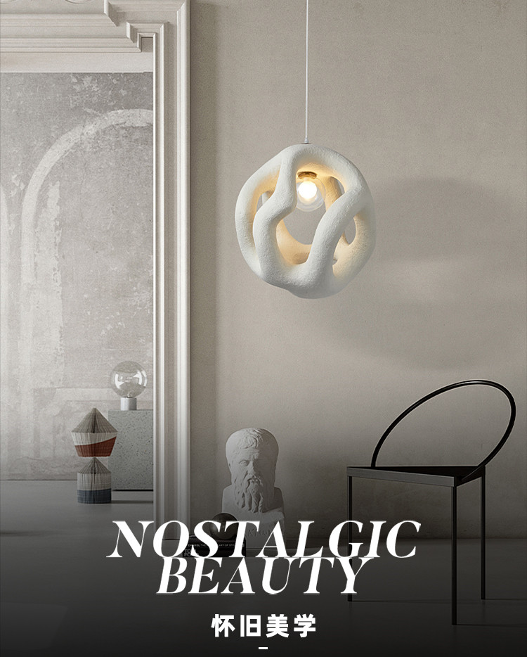 Nordic Handmade Wabi Sabi Restaurant LED Chandelier Japan Style Indoor Black Loft Hanging Light(WH-VP-172)