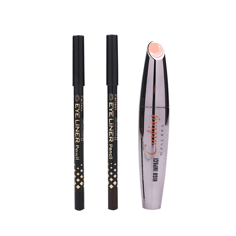 MSDS Smudge Free Waterproof Eyeliner Mascara 2 In 1 For Daily Life
