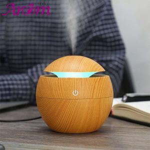 China Cool Mist Wood Grain Mini Size 130ML Air Humidifier, Portable Desktop For Office wholesale