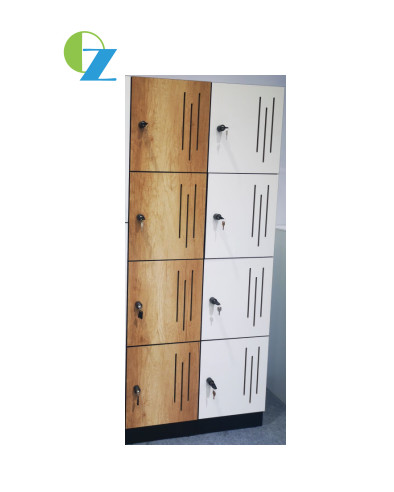 Lusterful Lock Wooden Office Lockers Waterproof 4 Door 4 Tier