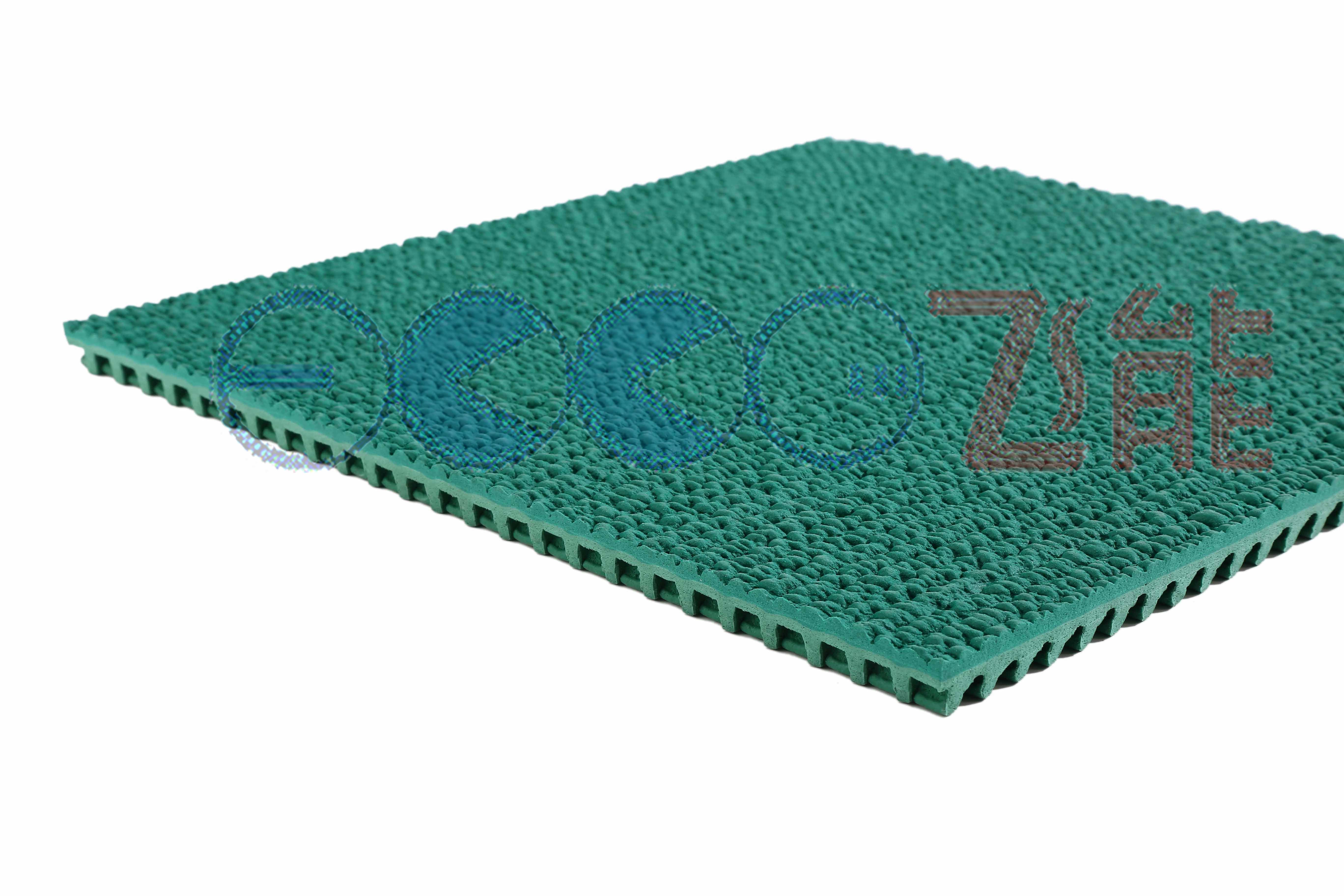 Green Rubber Prefabricated Running Track Roll 13mm IAAF Certificate UV Resistant