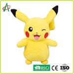 12" Pikachu Stuffed Animal Embroidery with handcraft