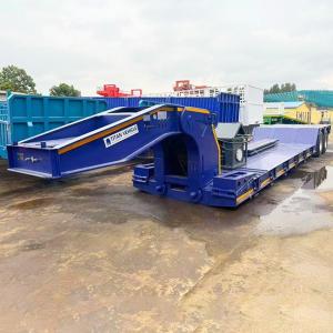 China TITAN 40Ft Lowboy Gooseneck Trailer for Sale Near Me wholesale