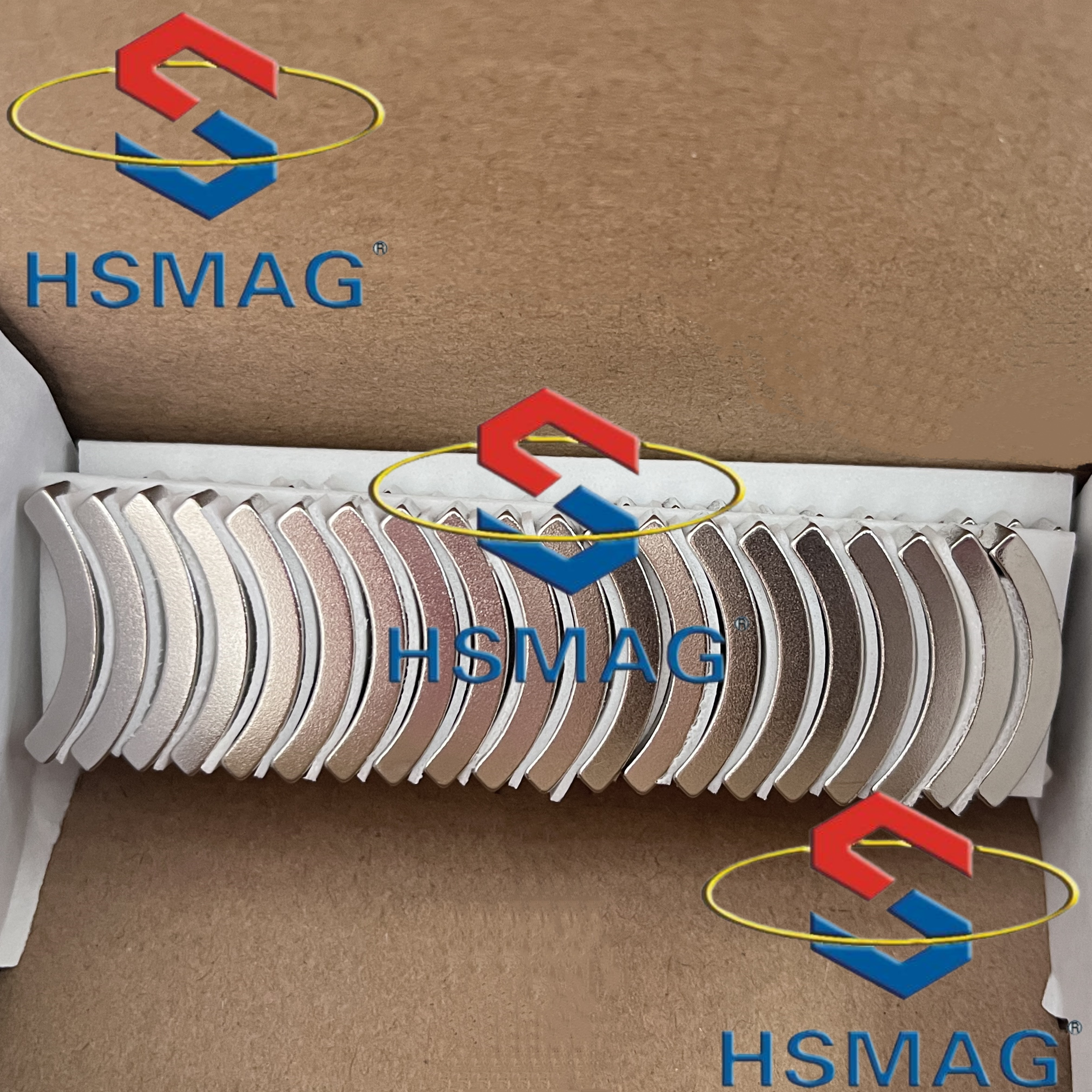Electroplated SmCo Samarium Cobalt Arc Magnet ISO Rustproof For Sensors