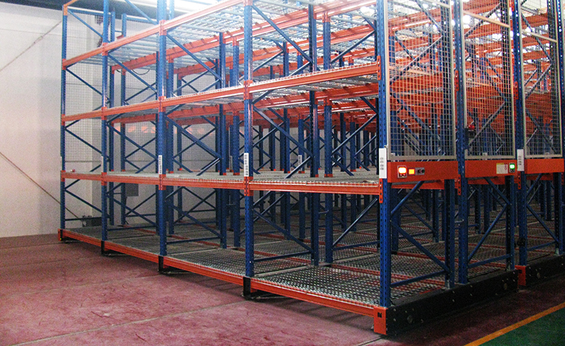Electric Mobile Racking  Frozen Warehouse Cold Storage Warehouse Storage Rack