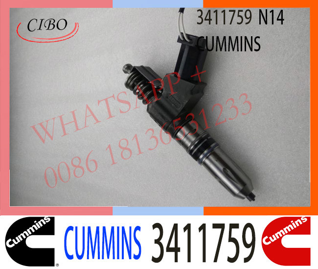 ISO Approved Genuine Excavator 3411759 CUMMINS Fuel Injector
