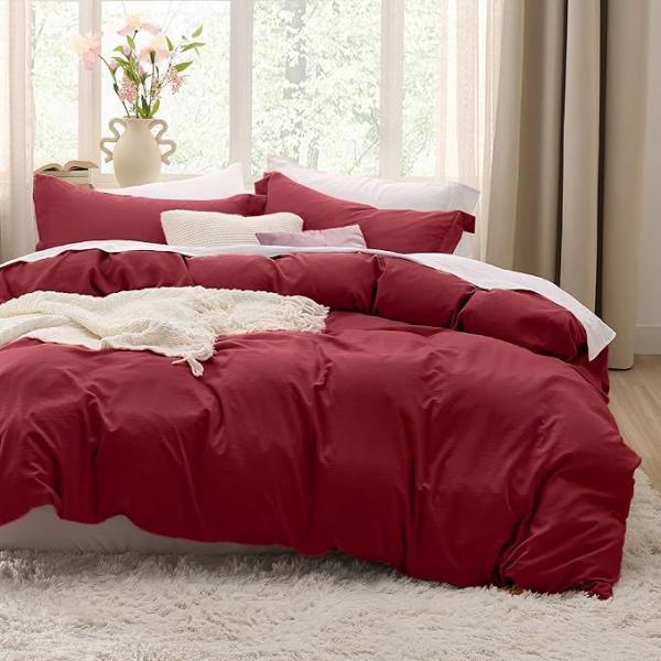 3 Pieces Extra Soft Bedding Set, Includes 1 Duvet Cover with Zipper Closure & 2 Pillow Shams