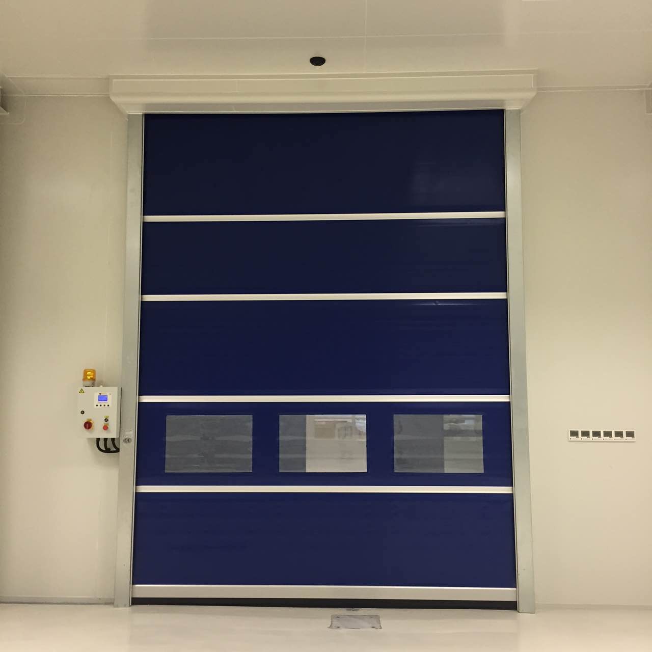 Anti - Wind Bar Wireless Safety Edge High Speed Doors Blue / Orange / Yellow Curtain