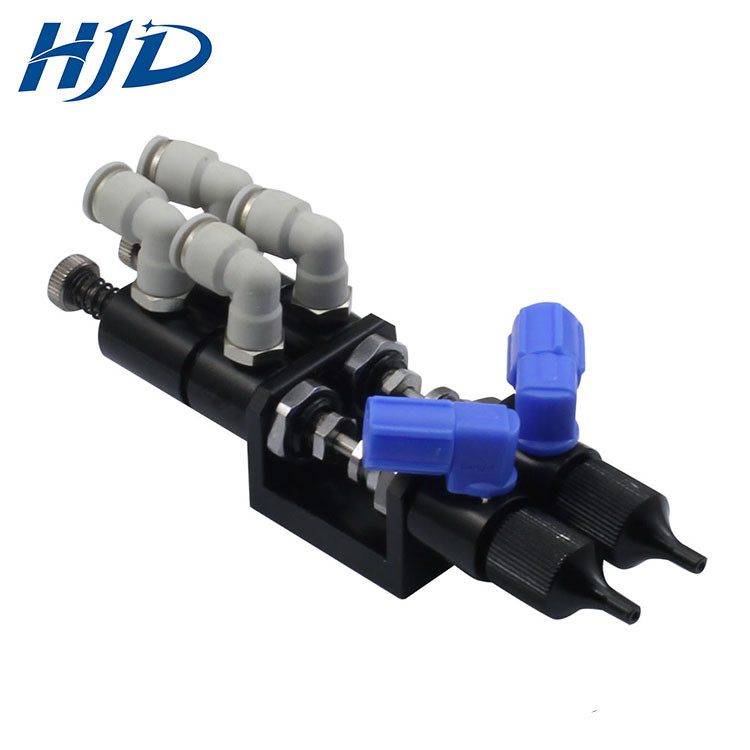 HJD36AB Double Acting Thimble Double Fluid Dispensing Valve for AB glue