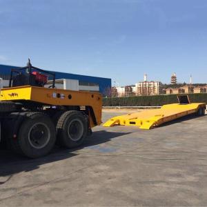 China Lowboy 2 Fuwa Axle CIMC 50T Removable Gooseneck Trailer wholesale