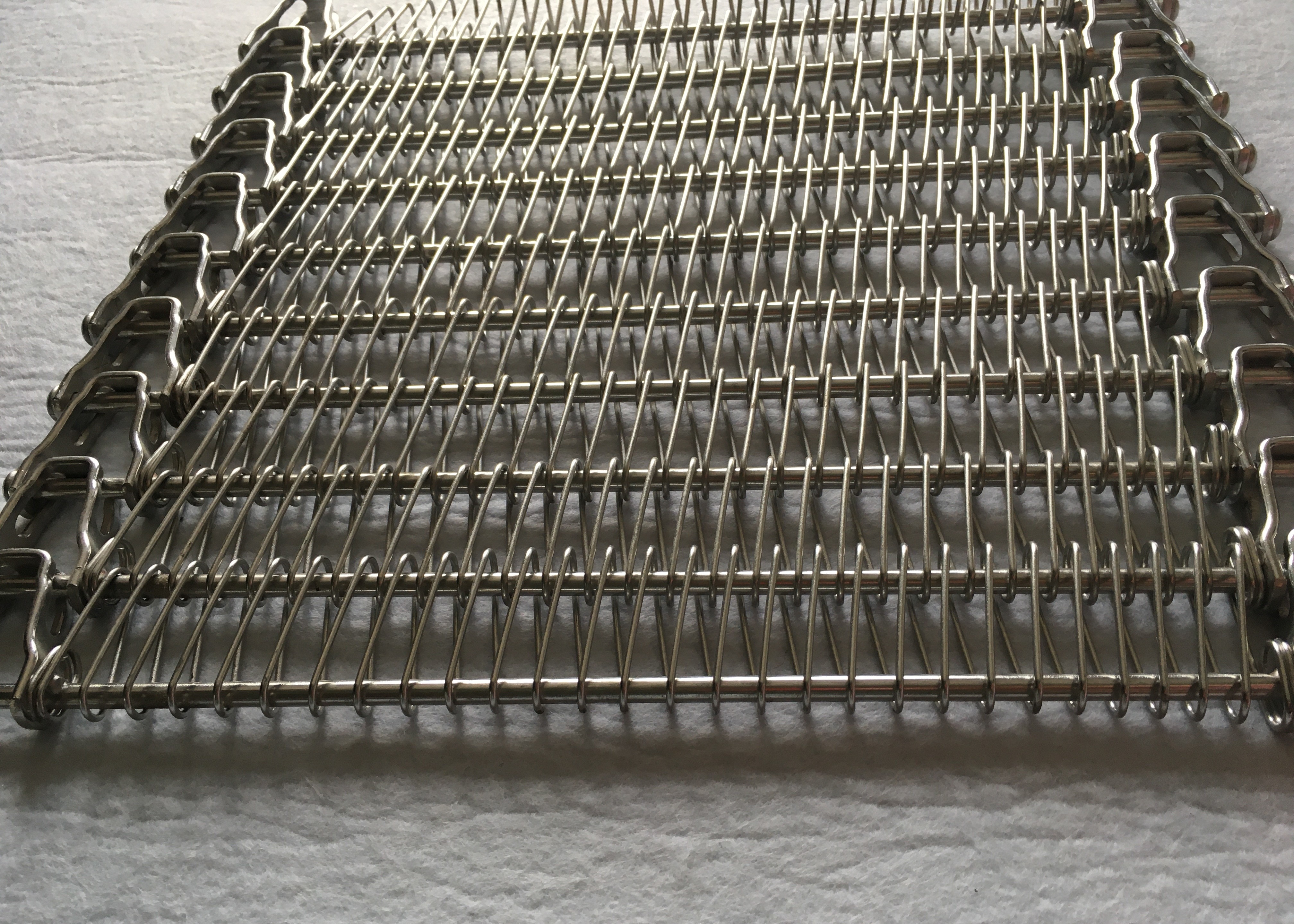 Seafood Processing Breathable Spiral Conveyor Belt