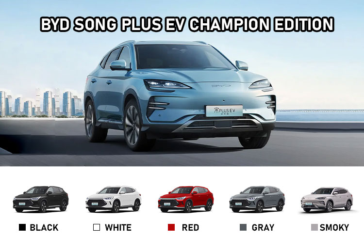 650 Km Range 5 Seats 4 Wheel BYD Song Plus EV SUV with Motor Ps 333 and Curb Weight 2300