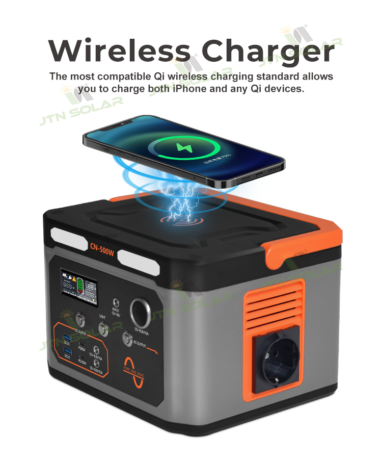 Travel Solar Powered Power Station Camping 1000 Watt LiFePO4 Battery
