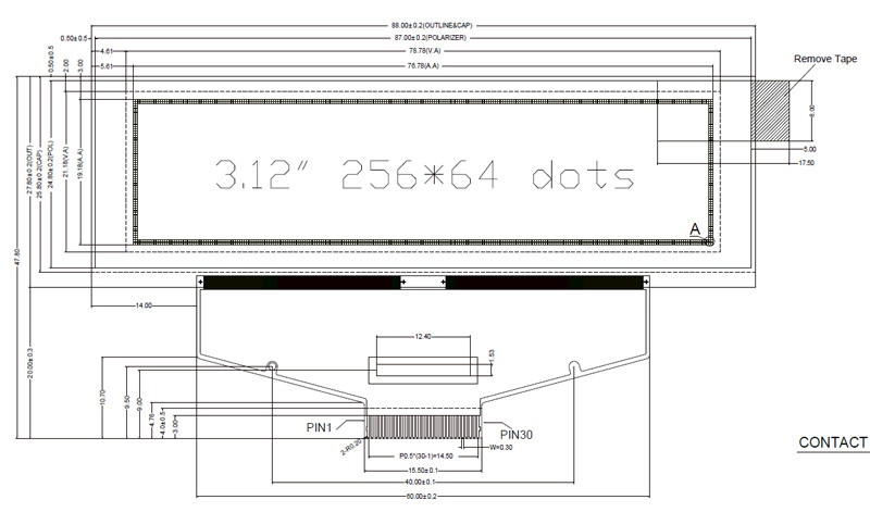 Indoor OLed Display Module, 3.12" 256*64 Dots Oled Display Module, OLed Display Module Controller