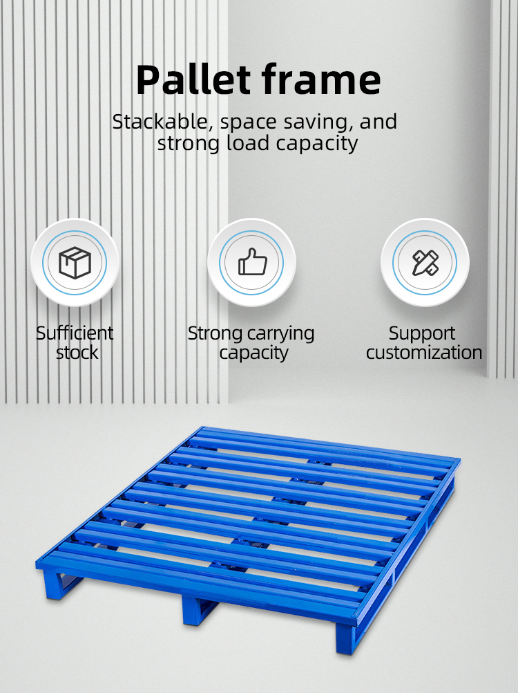 Industrial Folding Steel Storage Cage Stackable Wire Mesh Pallet Cage 200kg Capacity