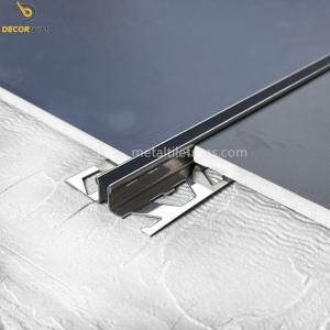 China Stainless Steel Finish Tile Accessories Expansion Joint Profile Height 10mm wholesale