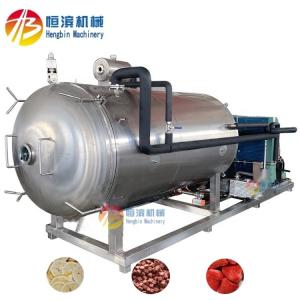 China Silicone Oil Heating Commercial Freeze Dried Fruit Machine for Meat Fish Vegetable wholesale