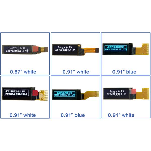 128X64 OLED Customized Fpc Spi i2c Micro Monochrome 0.91 0.96 Oled Display Small Lcd Screen Module Panel Mini 128X32 0.96