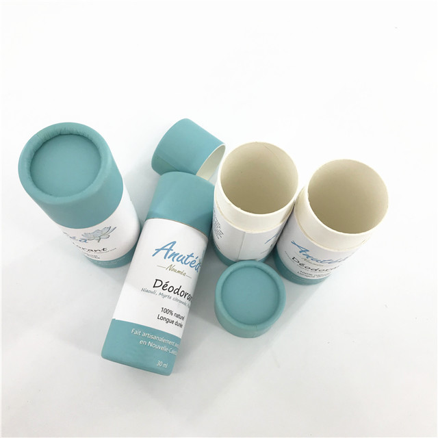 Custom Printing Deodorant Push Up Tubes Biodegradable Packaging for Body Balm