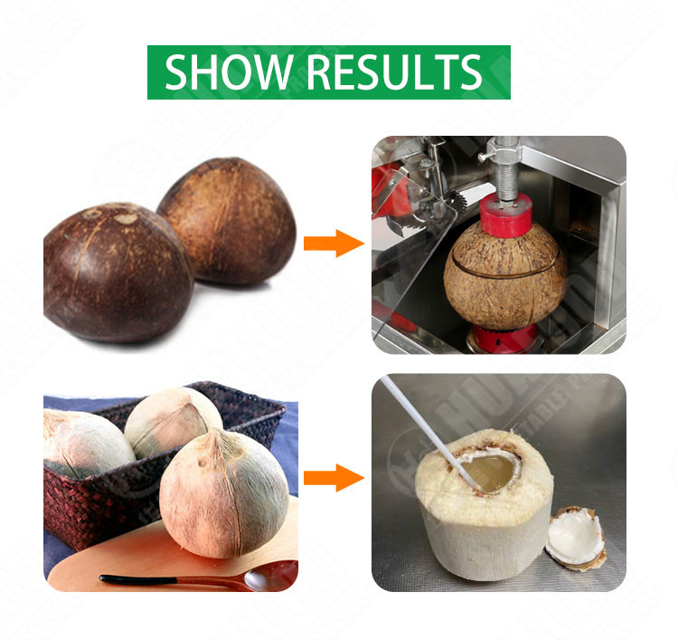 600pcs/h Electric Coconut Hole Machine Fresh Green Coconut Cutting Machine Opener