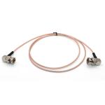 Straight To Right Angle BNC RG179 50 Ohm 75 Ohm SDI Cable