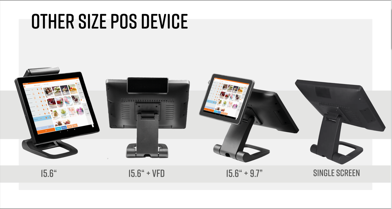 Supermarket Cash Register HDD-280F with Aluminum Alloy Shell and 15''/15.6" Main Display