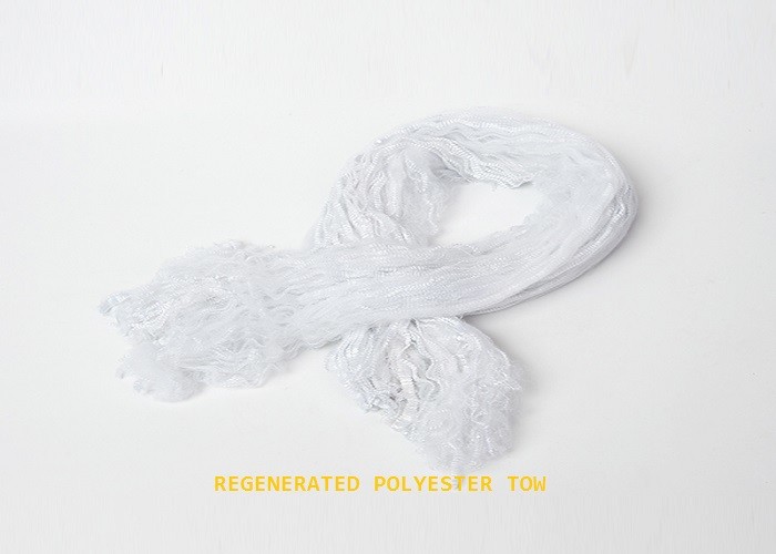 White 12dtex Regenerated Polyester Staple Fiber 38mm