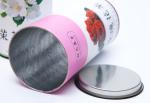 Customized Logo Food Grade Tea Box Waterproof Round Paper Can With Tin Lid