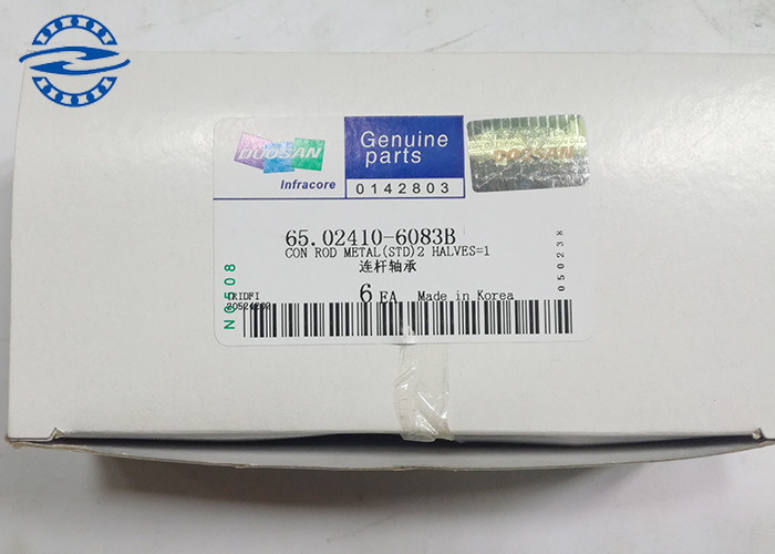 Excavator Diesel Engine Parts DL06 Main Bearing & Connecting Rod Bearing 65.021410-6083B