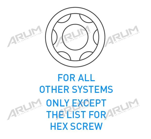 ARUM Ball Screw Driver Tip Torx 25mm Dental Implant Tools