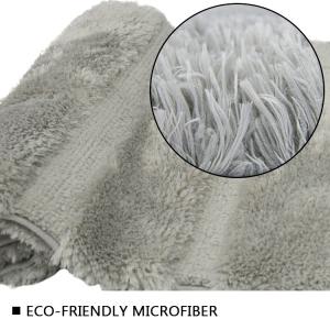 China 100% Polyester Soft Bath Rugs Yarn Weight 700GSM Grey Bathroom Carpet wholesale
