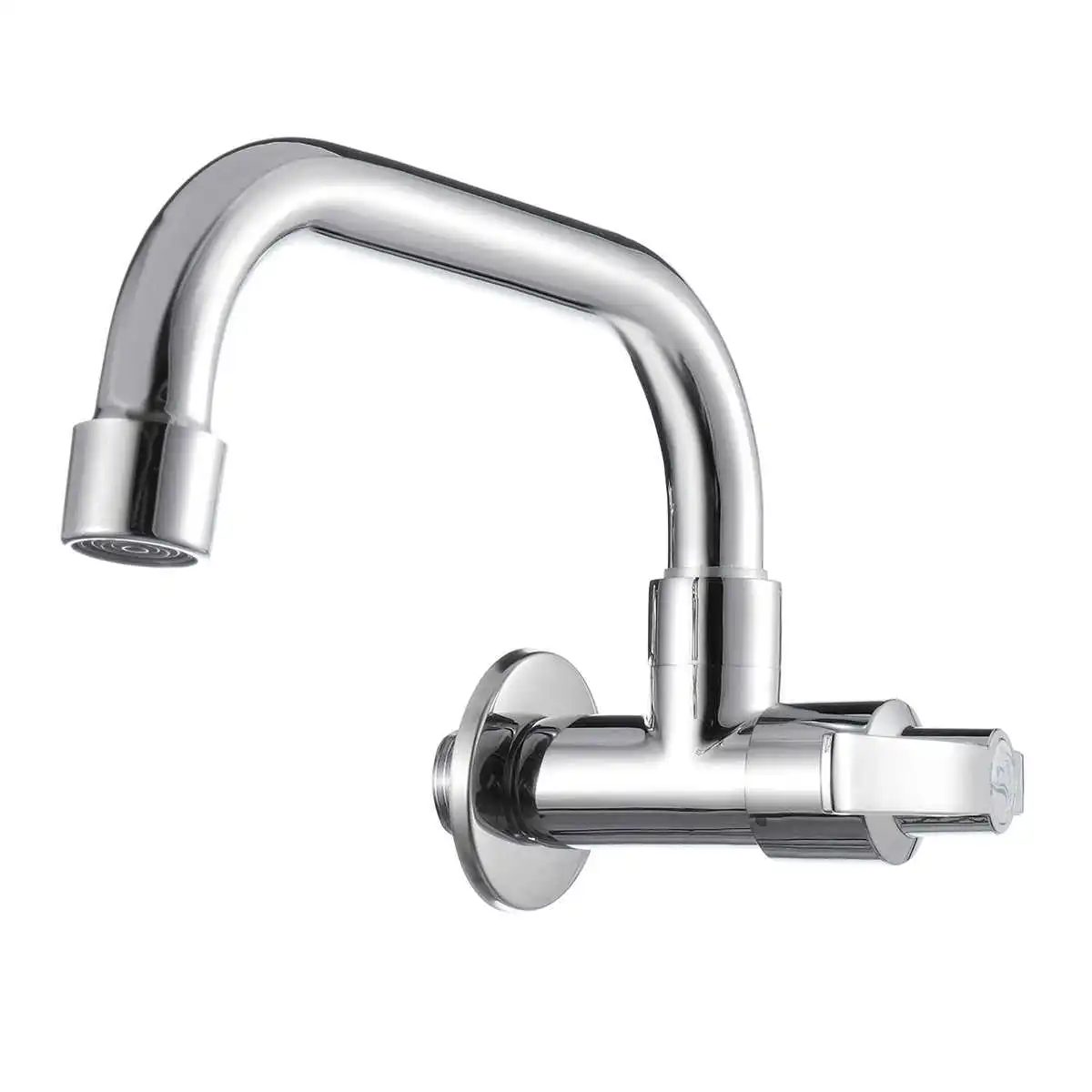 Chrome Finish Stainless Steel Kitchen Faucet Mixer With Hot Cold Water And Diverter