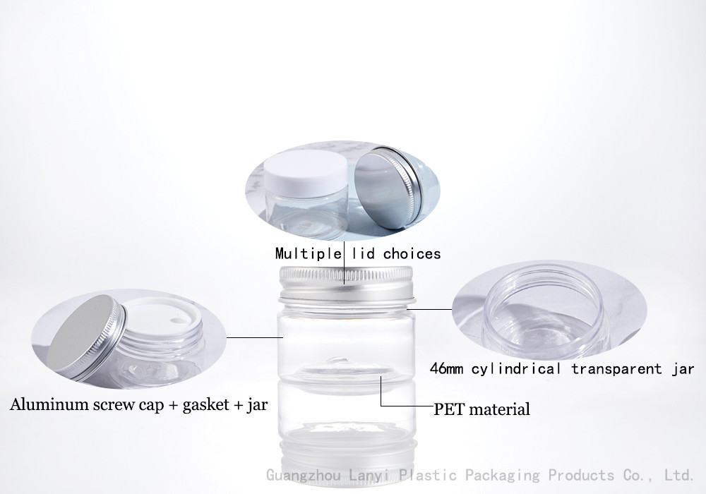 Bath Salt Sample 30ml 1oz 1.56oz Clear Cosmetic Jars