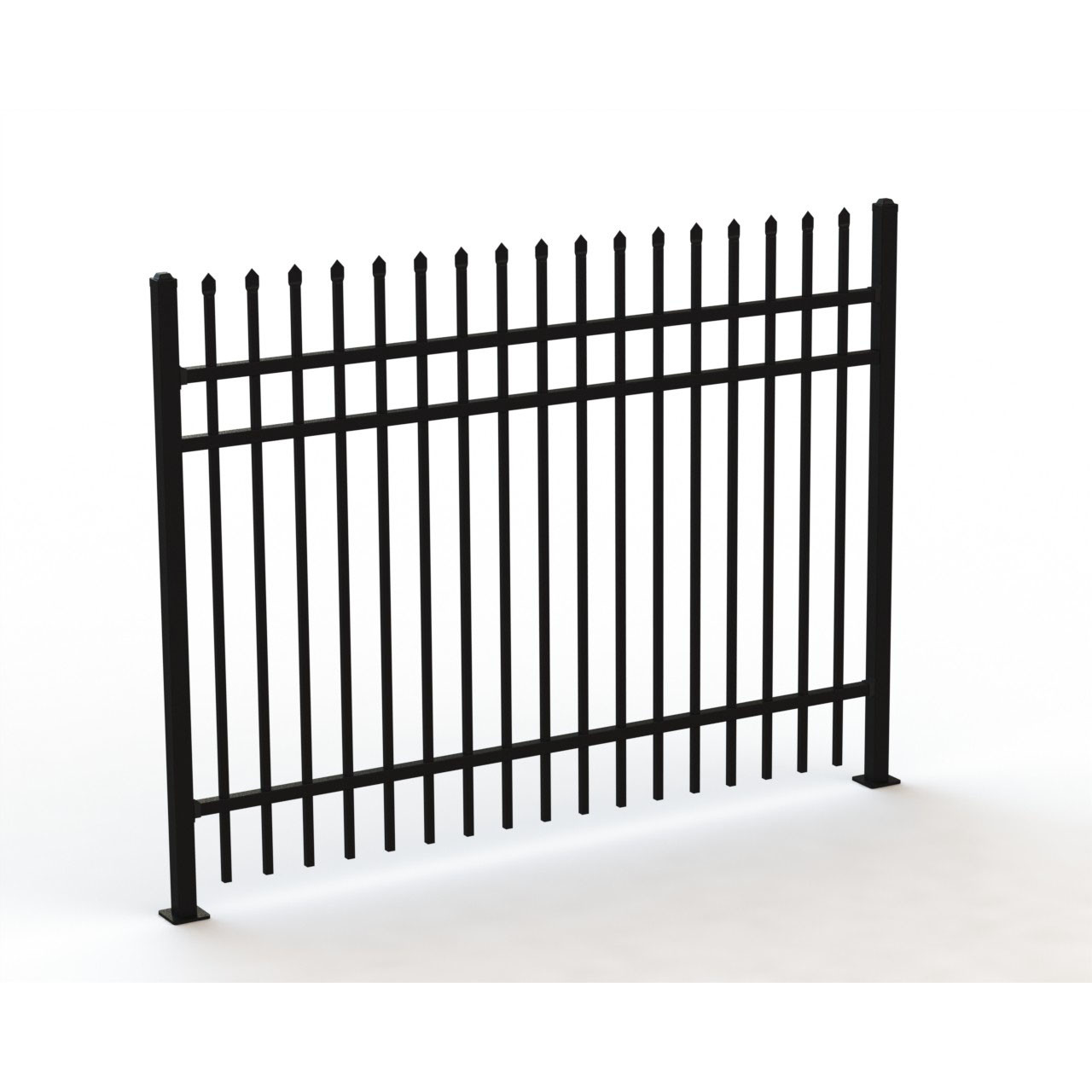 8ft Residential Iron Wrought Fence Commercial Garden Metal Privacy Screen Fence
