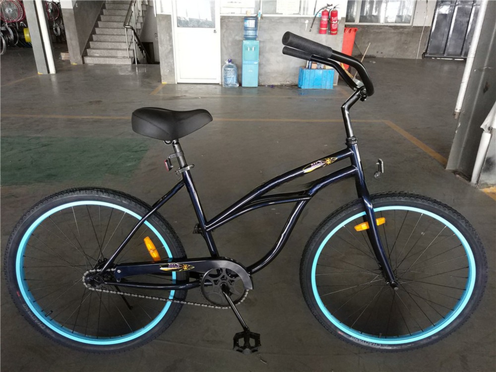 Coaster Brake 26 inch Single Speed Hybrid Unisex Beach Cruiser Bike with 26*2.35 Tires