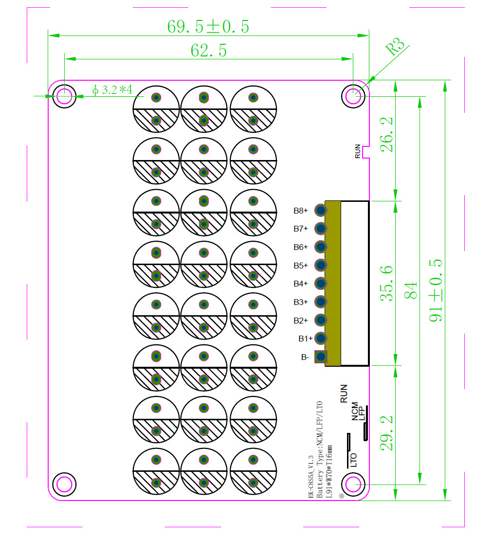 5A Active Balancer Capacitive Energy transfer Active Equalizer For 6S 7S 8S 24V BMS Lifepo4 Lithium battery BMS