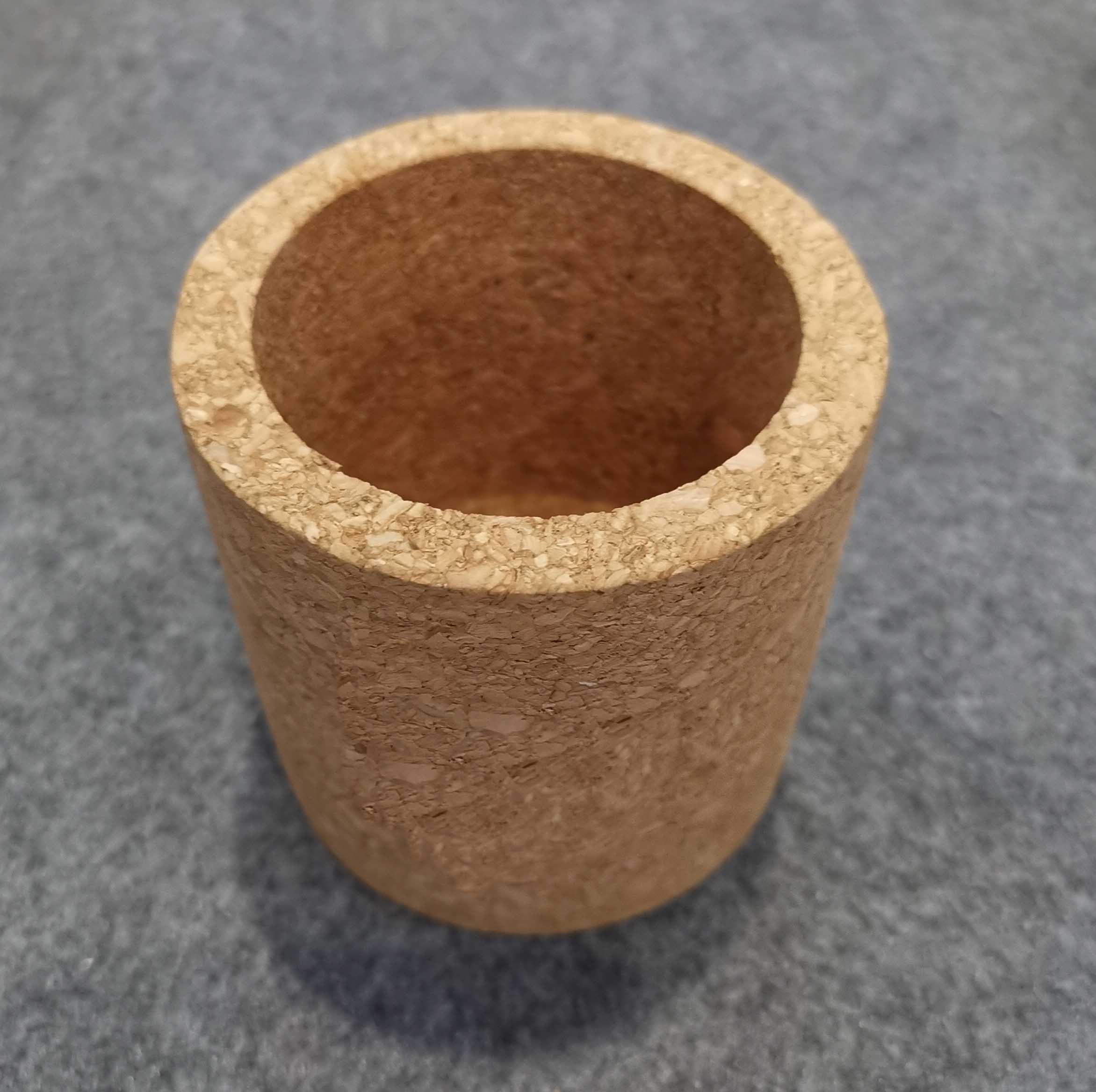 Height 10cm Eco Cork Pen Holder Lightweight Desk Organizer Cylindrical