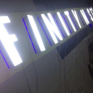 China Wall Mount 3-5mm Acrylic Storefront Sign Front Lit Channel Letters For Shops wholesale