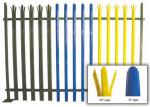 1.8m Height Black Palisade Fencing Hot Dipped Galvanized European