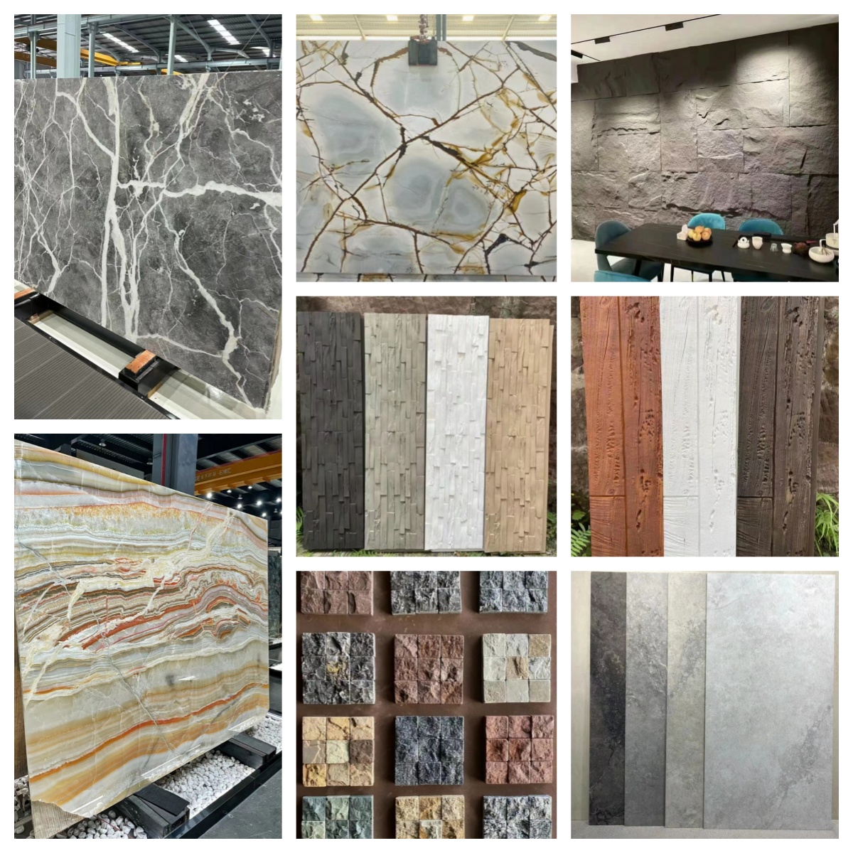 Modern Onyx Marble Column Polished Natural Stone Design for Staircase Pillars