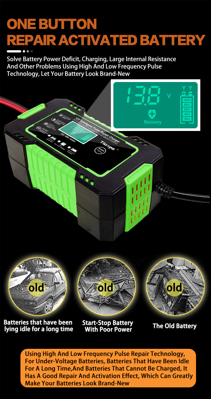 OEM GEL UPS Battery Intelligent Pulse Repair Charger 12V